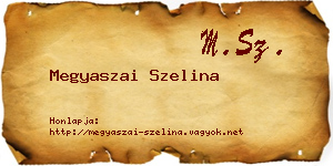 Megyaszai Szelina névjegykártya